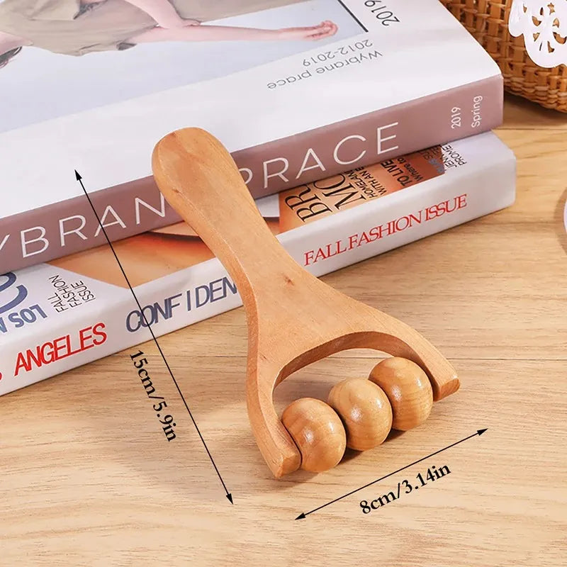 Versatile Wooden Roller Massager